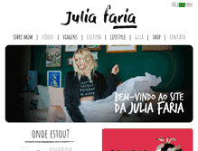 Tablet Screenshot of juliafaria.com.br